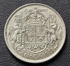 1941 Canada 50 Cents George VI Silver Coin – 80% Silver Half Dollar