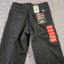 Dickies 874 Flex Work Pants Men  s 30x30 Black Original Fit Wrinkle Resistant NWT