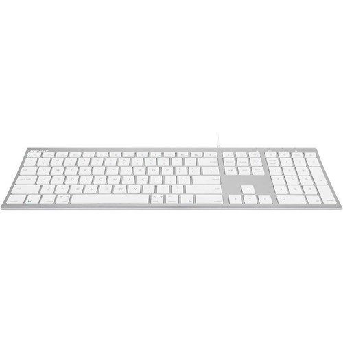 Macally Aluminum Ultra Slim USB-C Wired keyboard for Mac and PC - Picture 2 of 9
