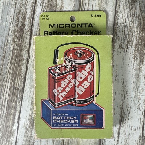 Vintage Radio Shack Micronta 22-098 Battery Checker Tester With Box Works - Picture 8 of 11