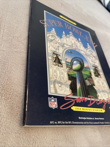 1988 Super Bowl XXII Official Game Program Redskins Broncos - Picture 3 of 5