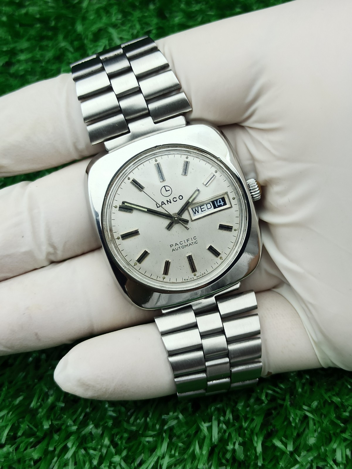 HYPER-RARE LANCO PACIFIC WATCH AUTOMATIC SWISS 19… - image 3