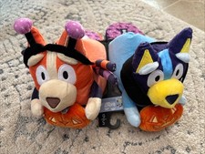 Bluey Halloween Theme Slippers Shoes Size 5/6 Bingo Bluey Pumpkin