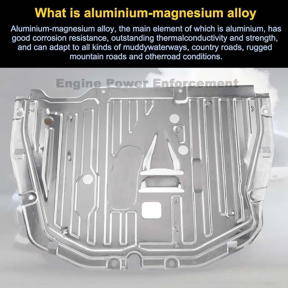 Placa de deslizamiento delantera para cubierta protectora de motor Honda Civic 16-21 protector contra salpicaduras aleación de aluminio Foto 2 de 4