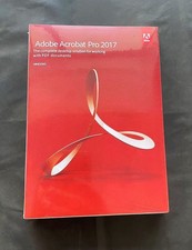 Adobe Acrobat Pro 2017 Full Version  Perpetual License 2 PCs  DVD Windows New
