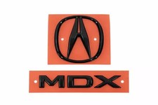 2023-2026 Acura Mdx Rear Trunk Emblems Set Gloss Black Badge Logo Oem