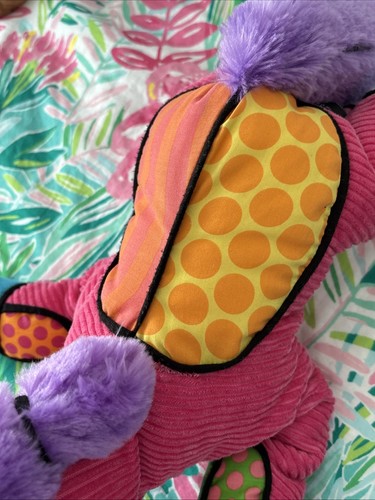 romero britto By Enesco Plush Animal Pink Small Repair - Picture 10 of 12