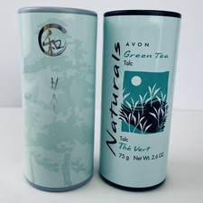 2 New Avon HAIKU 1.4 oz Shimmering  Green Tea 2.6 Oz Body Powder Talc Sealed