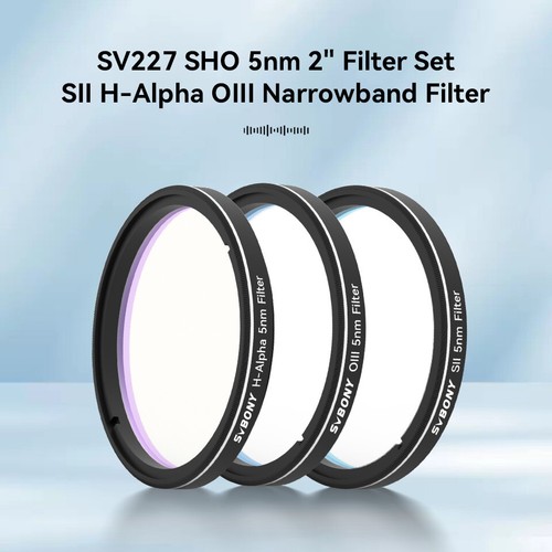 SVBNOY SV227 SII + H-Alpha + OIII 5nm 2" Narrowband CCD Filter + Filter Drawer - Picture 2 of 19