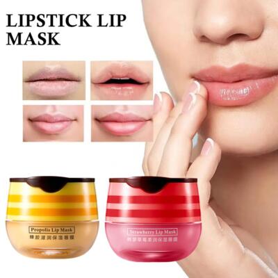 Bee Balm Lip Balm Honey Pot,Honey Lip, Lip Scrubs,Lip Mask,Lip Scrubs Exfol T9Y2