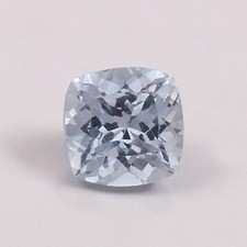 Fine 8x8 MM Natural Flawless Brazilian Aquamarine Loose Cushion Gemstone Cut