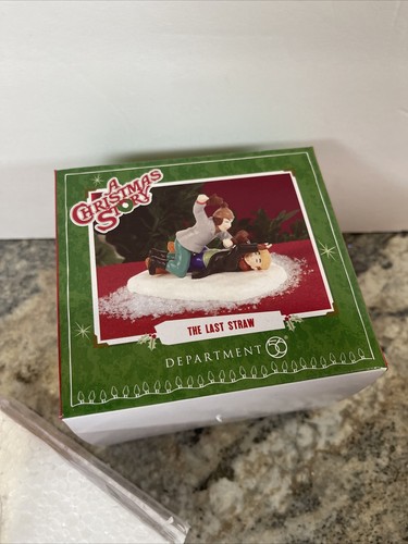 Dept 56 A Christmas Story The Last Straw Ralphie Beats Bully Scut Farkus Fight - Picture 12 of 12