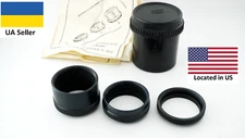 Macro extension tubes M42 screw 3 metal rings Helios Zenit Jupiter Zenitar
