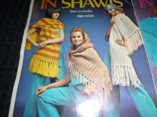 3 volantini Columbia Minerva vintage anni 70 modelli all'uncinetto per abbigliamento GROOVY - Foto 10 di 11
