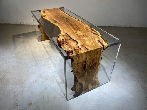 Couchtisch RiverTable Echtes Holz Flusstisch Massiv Epoxidharz Tische 120x60 Neu