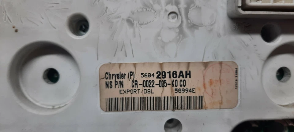 QUADRO STRUMENTI JEEP GRAND CHEROKEE WJ 2.7 CRD 1998-2004 56042916AH - Imagen 4 de 4