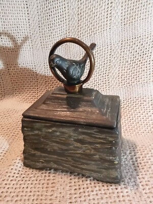 Uniq Uttermost Birdie Metalic Multicolor Box W Antique Bronze Metal Accent