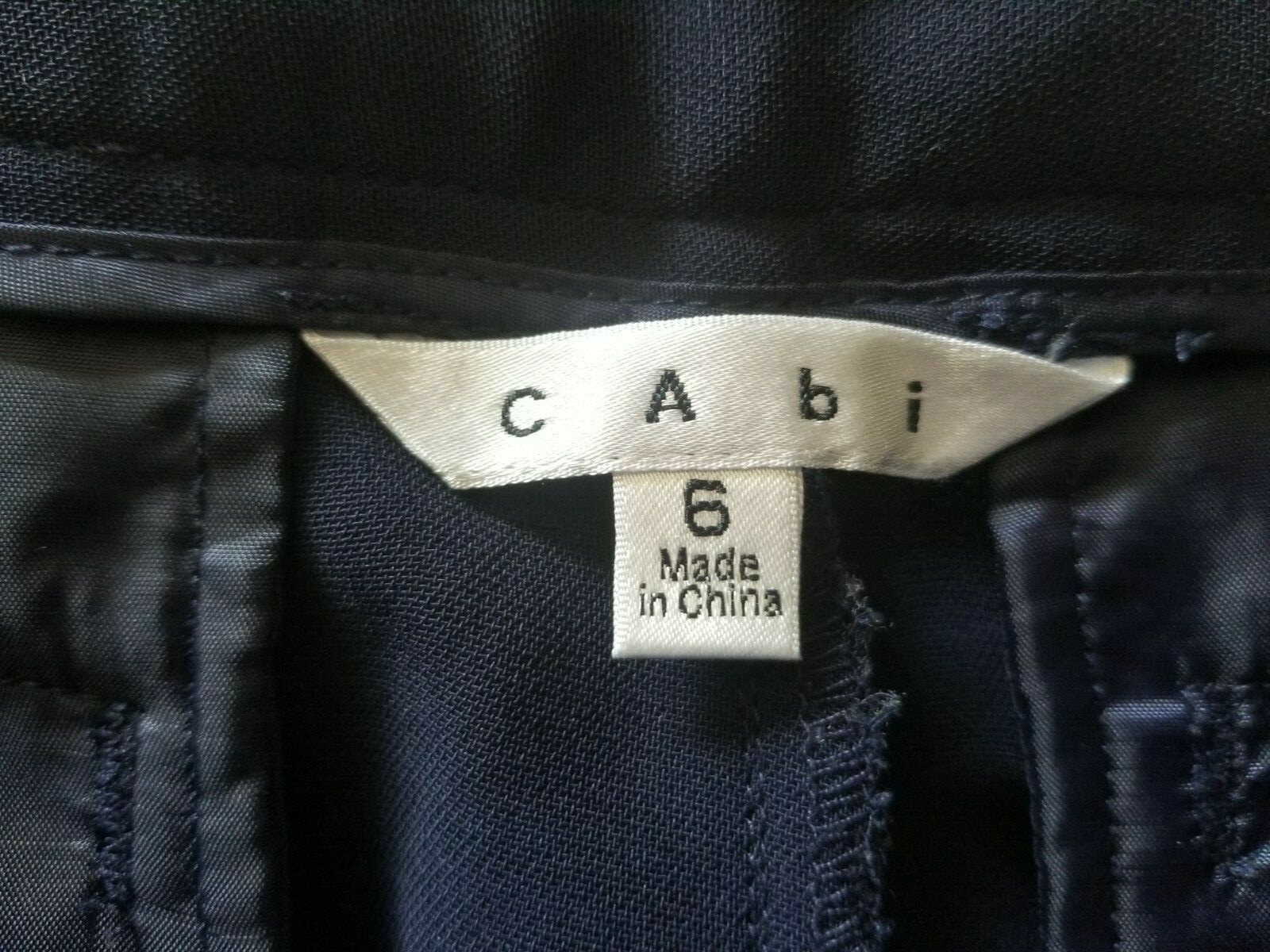CAbi Basic Solid Dark Navy Blue Wide Leg Side Zip… - image 11