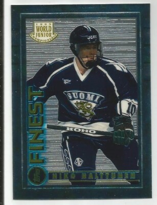 NIKO HALTTUNEN 1994-95 TOPPS FINEST WJC FINLAND ROOKIE CARD MINT