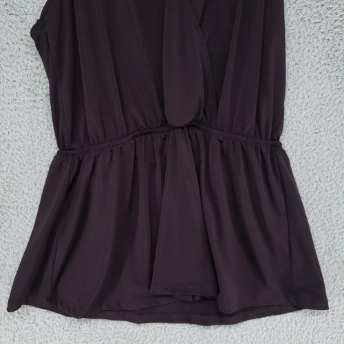 Dynamite Womens XS Black V-Neck Sleeveless Top Chain Straps Blouse - Picture 4 of 15