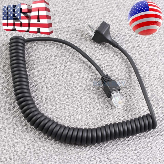 Mic Microphone Cable Cord for Kenwood Radio KMC30 KMC27A KMC27B KMC
