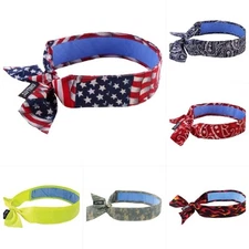 CHILL ITS Evaporative Cooling Bandana Tie Work Headband Ergodyne 6700CT Chillits
