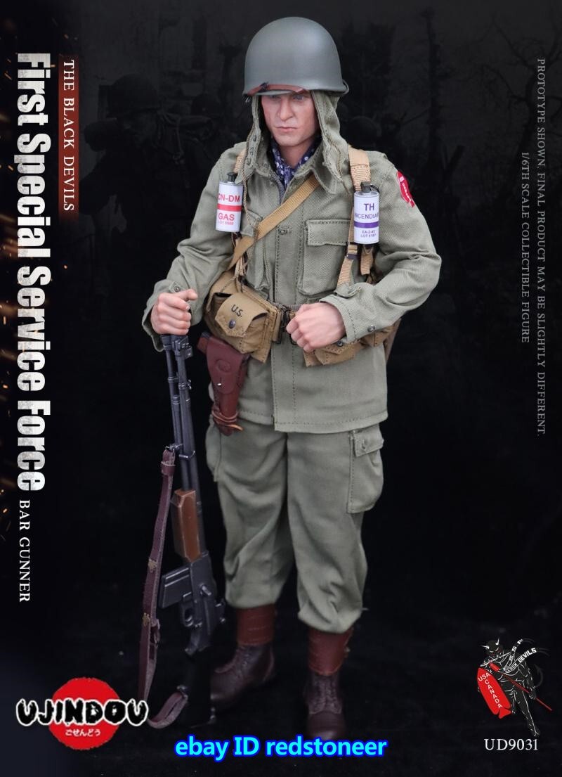 ミリタリー UJINDOU FirstSpecialServiceForce 1/6 UJINDOU First Special Service Force - BAR Gunner 1/6 Scale Soldier