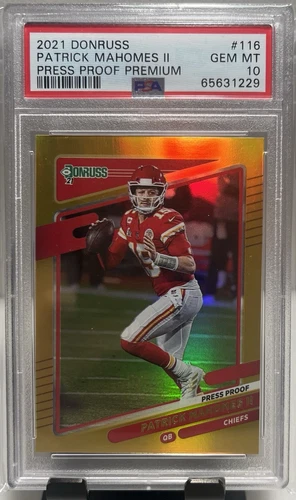 Patrick Mahomes II 2021 Donruss Press Proof Premium PSA 10