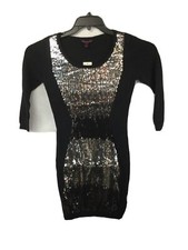 Material Girl Juniors Black Sweater Dress Size Small