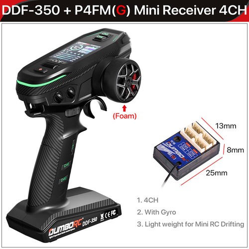 DUMBORC DDF-350 Transmitter Receiver 2.4G 10CH LCD FHSS Radio for RC Car Boat - Picture 30 of 40