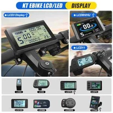 Electric Bicycle LCD LED Display Waterproof SM Plug 24V 36V 48V E-bike Display 