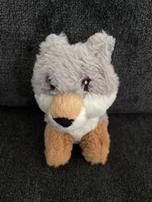 Aurora World Eco Nation Mini Gray Wolf Eco-Friendly Stuffed Animal Toy Plush