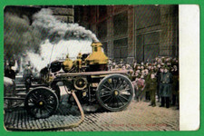 FIRE ENGINE AT WORK NEW YORK VINTAGE PC. 1809