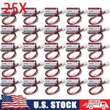 25pcs EVE ER14250 1/2 AA 3.6V LS14250 Battery with Plug