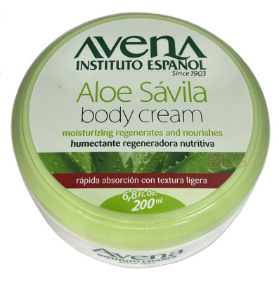AVENA Instituto Español Moisturizing ALOE VERA Cream Body Skin Lotion 6.8 oz New