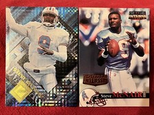 (2) 1996 Steve McNair Edge Advantage Foil #19 & Pro Line Double Intensity #4