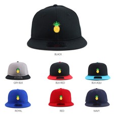 Pineapple Patch Youth Size Superior Cotton Twill Flatbill Snapback - FREE SHIP