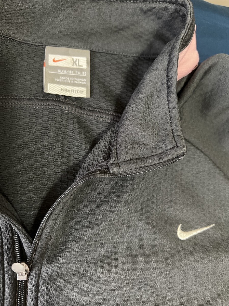 Nike Activewear DRI FIT Gray/Pink Zip Up Women's Size XL