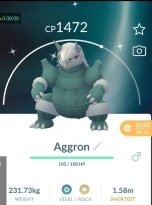Pokémon GO Aggron Trade 1x read description!!! LVL 30