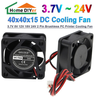 3.7V - 24V Fan 4 - PC Gehäuse Lüfter 4 cm Ventilator 40x40x15mm Einstellbare Fan
