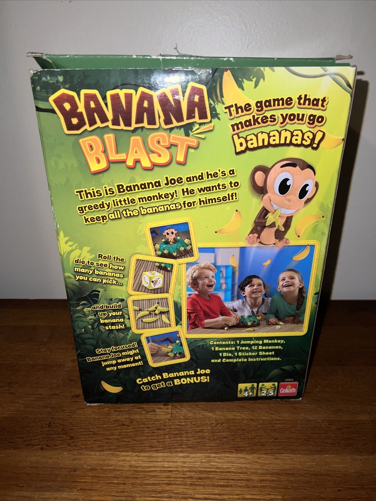 Banana Blast - Pull The Bananas Until The Monkey Jumps Game - Includes a  Fun Colorful 24pc Puzzle by Goliath , Green