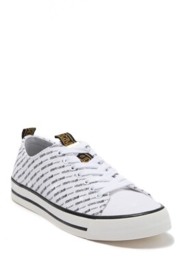 NIB Roberto Cavalli Logo Low-Top Sneaker 44 $435