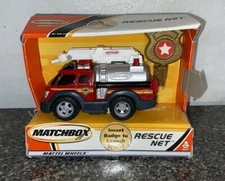 Matchbox Rescue Net Fire Tanker Truck 2001 - Tested
