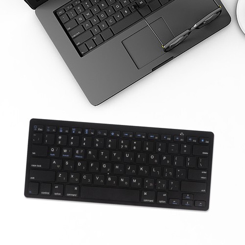 3 PCS Hebrew Keyboard Gaming Wireless Office Retro Circular Keycap Wired - Picture 3 of 12