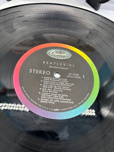 The Beatles VI Vintage Vinyl LP 1965 Capitol Record ST-2358 - Picture 2 of 8