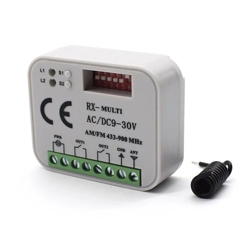 Garagentor-FernbedienungsempfäNger 433 868MHz RX MULTI 433-900MHZ AC/DC 12V-30V# - Picture 11 of 22
