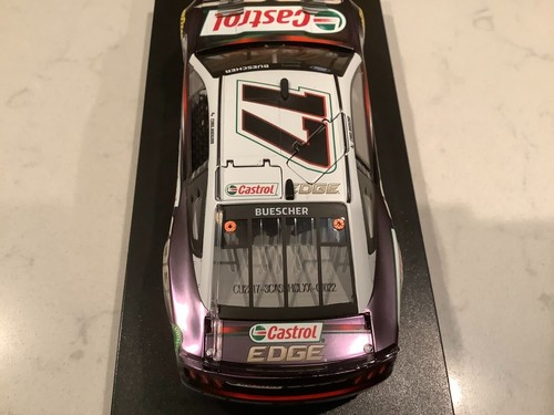 CHRIS BUESCHER AUTOGRAPHED 2023 FORD CASTROL COLOR CHROME DIECAST & CARD - Picture 16 of 16