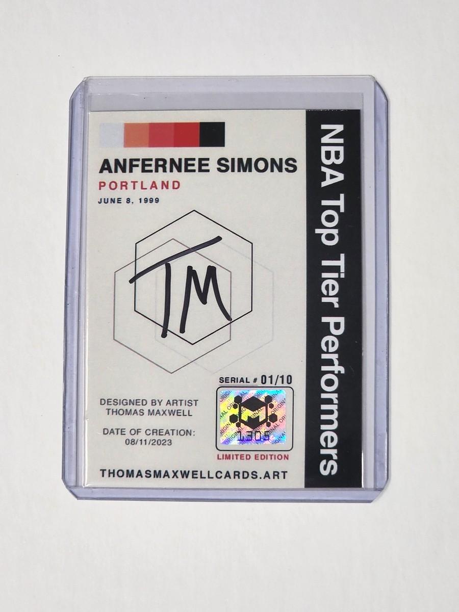 NBA カード Anfernee Simons RC 直筆サイン Anfernee Simons Artist Signed Basketball Art Card 1/10 | eBay