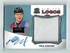 12-13 UD Upper Deck The Cup Limited Logos  Paul Stastny  /50  Patch  Auto