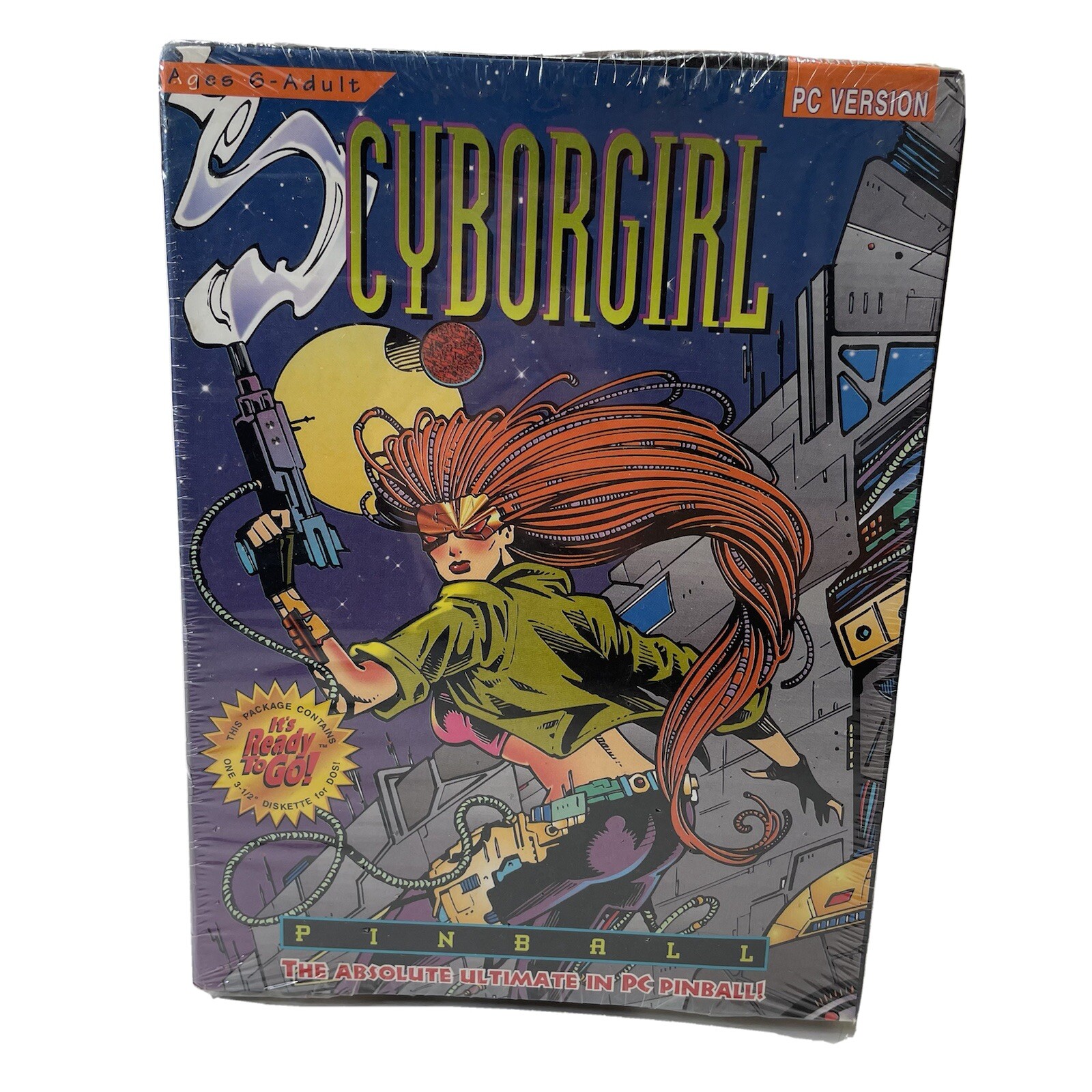 Cyborgirl Pinball PC Version Vintage 1994 Game 3.5
